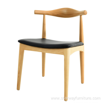 hans wegner wood OX horn elbow dining chair